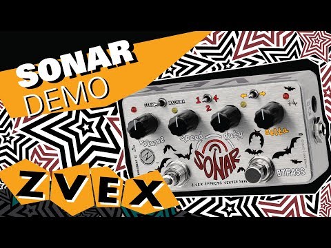 ZVEX Sonar Hand Painted Guitar Pedal image 2