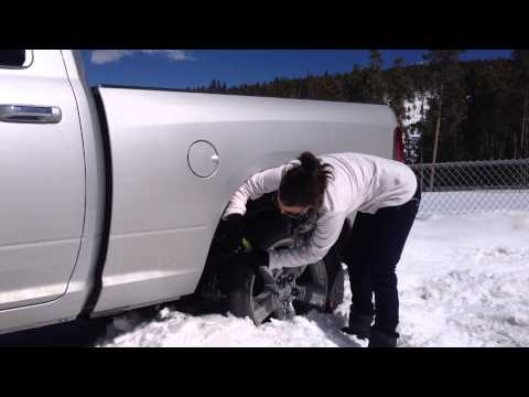 Installing Trac-Grabbers - Get vehicle out from snow