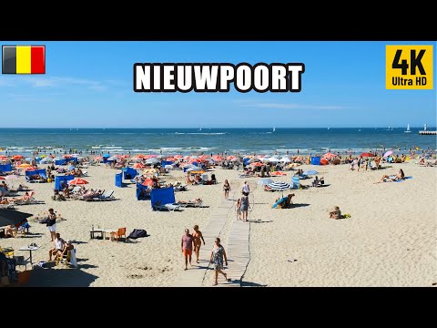 Nieuwpoort | Belgium Walking Tour 4k60fps 2022⛱