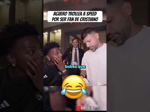 El Kun aguero trollea a Speed #futbol #messi #cristiano #kunaguero #speed