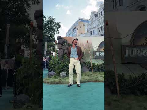 Jonathan Bailey is back in London for the World Premiere of Jurassic World Rebirth