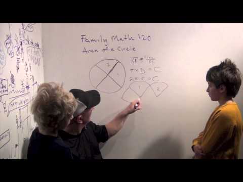 Showing the kids about the area of a circle