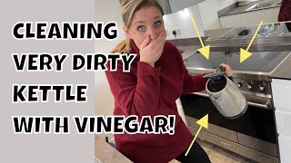 Cleaning your kettle with vinegar - this works! Easy way to descale kettle