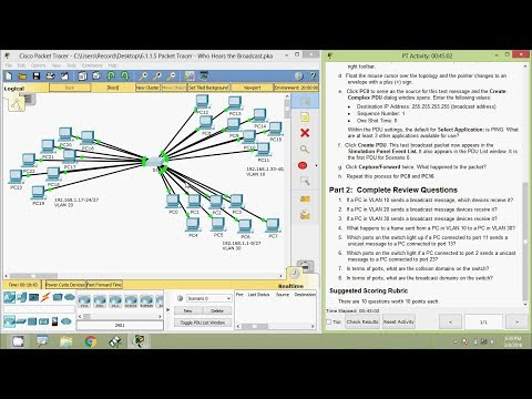 6.1.1.5 Packet Tracer - Who Hears the Broadcast