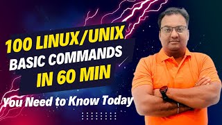 Download the video "100 Linux/Unix Basic Commands in 60 Min | You Must Know Today 🔥🔥🔥"
