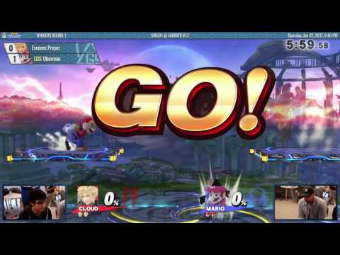 Smash @ Humber #12 - Esenem Preyer (Cloud) vs Uberman (Mario) - Smash 4 WR1