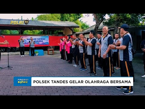 POLSEK TANDES POLRESTABES SURABAYA GELAR OLAHRAGA BERSAMA