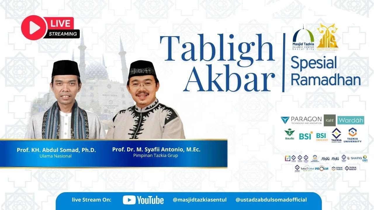 LIVE | Tabligh Akbar Kampung Ramadhan Tazkia | Ustadz Abdul Somad