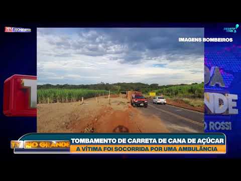 TOMBAMENTO DE CARRETA DE CANA DE AÇÚCAR