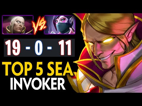 TOP 5 SEA MIKOTO INVOKER vs TEMPLAR ASSASSIN MID | PERFECT GAME 19 KILLS 0 DEATH | Dota 2 Invoker