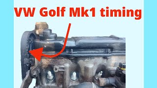 VW Golf mk1 timing belt marks