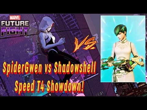 Speed T4 Meta. Who is better? SpiderGwen V Shadowshell! Marvel Future Fight