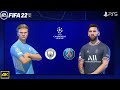 FIFA 22 PS5 | Manchester City Vs PSG | Ft. Haaland,Nkunku | Champions League 2022/23 | 4k Gameplay