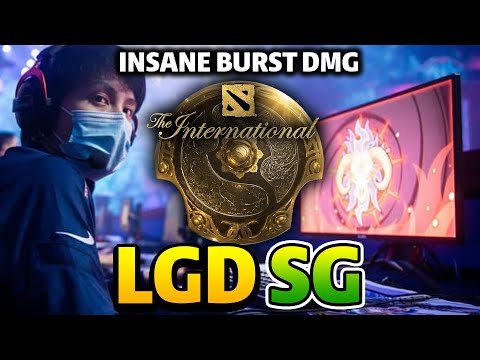 LGD vs SG TI10 INSANE BURST DAMAGES - THE INTERNATIONAL 10
