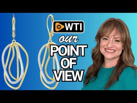 Two Tone Twisted Drop Earrings for Women - WTI product video review