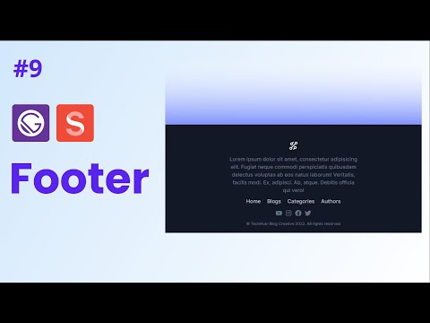#09 - React Blog Website with Gatsby.js & Sanity.io | Footer
