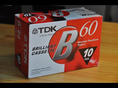 TDK Cassette B60 2020 Unboxing