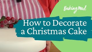 How to decorate a christmas cake