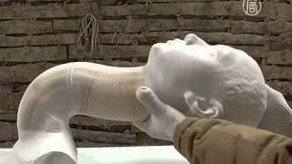 Смотреть онлайн Необычные живые скульптуры из бумаги