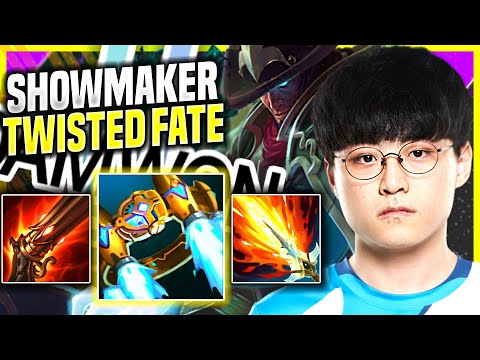 SHOWMAKER IS A MONSTER WITH TWISTED FATE! - DWG ShowMaker Plays Twisted Fate Mid vs Orianna!