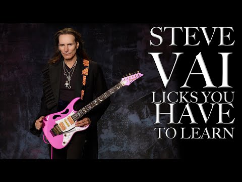 Steve Vai Licks You HAVE to Learn! Guitar Lesson With TAB