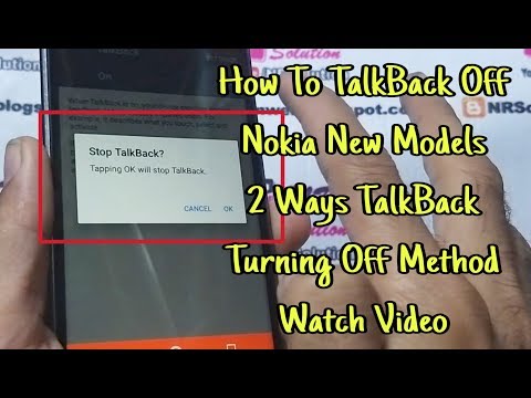 How To All Nokia New Models TalkBack Turn Off