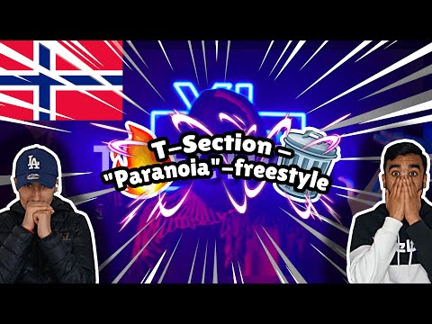 DE FREESTYLA PÅ TO BEATS!! Reacting Til T-Section | "Paranoia"-freestyle | YLTV