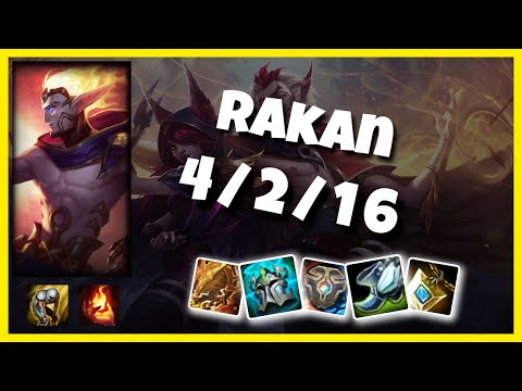 KOREAN Challenger Rakan SUPPORT (4/2/16) vs SETT Gameplay Replay - Patch 10.19