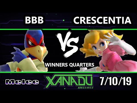 S@X 310 SSBM - BBB (Falco) Vs. crescentia (Peach) - Smash Melee Winners Quarters