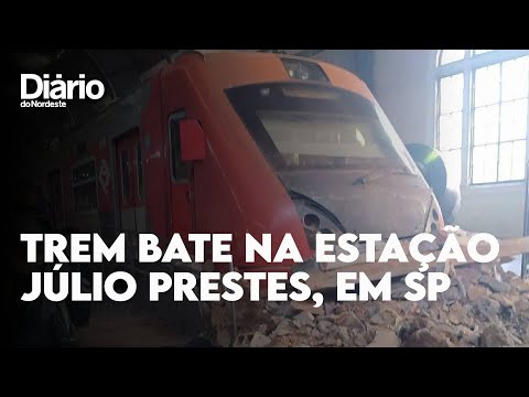 Vídeo mostra acidente de trem na estação Júlio Prestes, em São Paulo