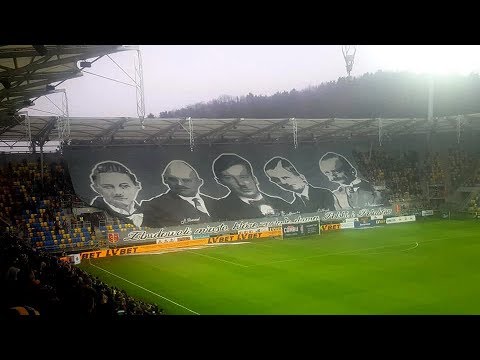 Oprawa Arki Gdynia na meczu z Koroną Kielce. 10.02.2019