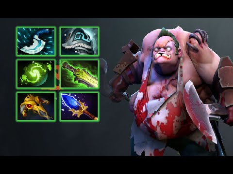 Dota 2 Safelane Pudge Disabler vs Slardar - Watch & Learn - victory in a game with 64 kills!