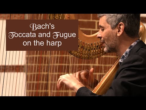 Bach's Toccata and Fugue - Josh Layne harp arrangement live performance