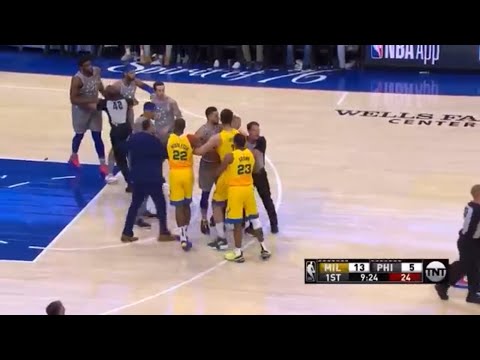 Eric Bledsoe and Joel Embiid get into argument/fight! (Gone Wrong) (Someone gets hurt) 🤔😂