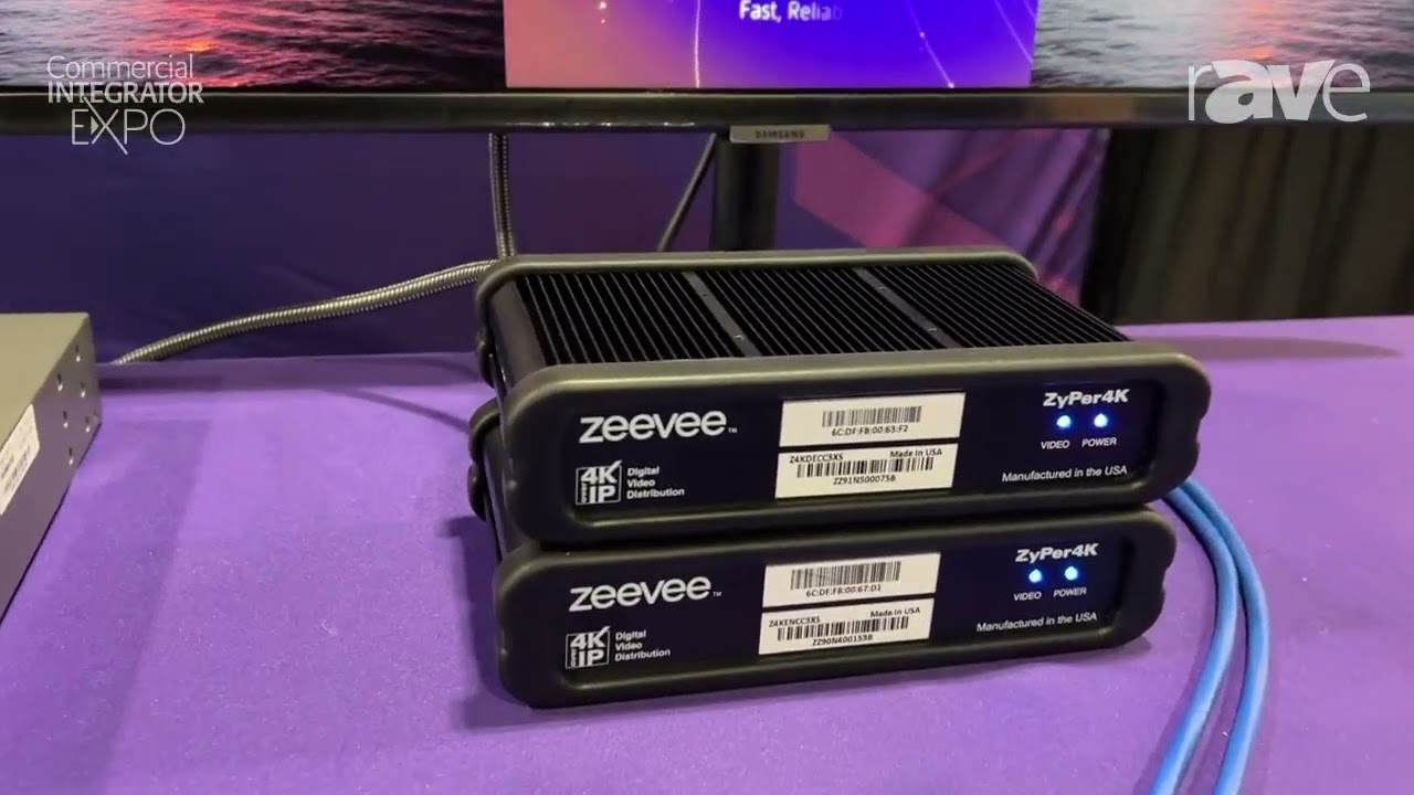 Commercial Integrator Expo 2023: ZeeVee Presents ZyPer4K-XS AV-Over-IP 4K60 Encoder