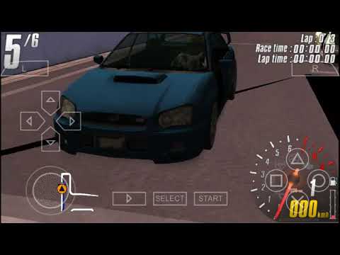 DTM Race Driver 2 PSP Gameplay - #18 Season 3 Bridgestone Street Series with Cesar using Impreza!