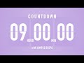 9 Hour Countdown Timer Flip Clock With Bell Alerts