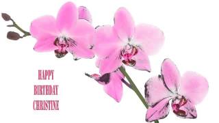 Christine   Flowers & Flores - Happy Birthday