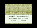 Kiber Street Church of Christ / Worship Service April 5, 2020 / Angleton, Texas / Singing / Sermon