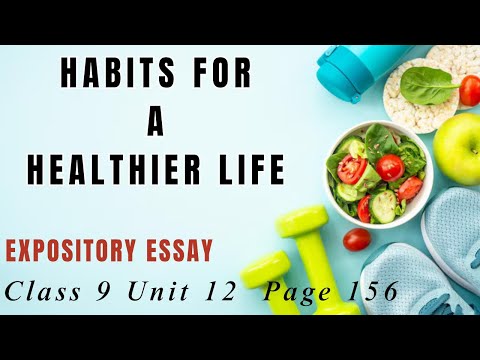 Gewohnheiten für ein gesünderes Leben | Erklärender Aufsatz | Klasse 9 Englisch, Einheit 12, Seit...