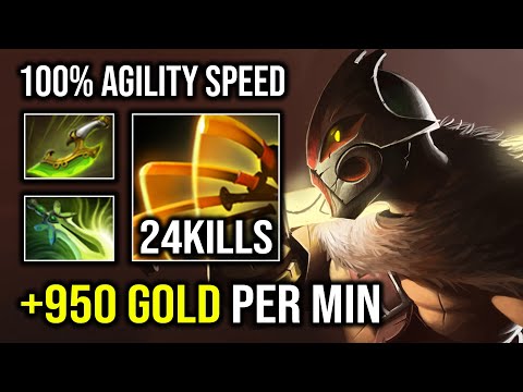 100% Max Agility Speed +950 Gold Per Min Super Late Game Carry Juggernaut Dota 2