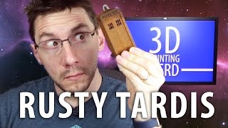 Letting a 3D Printed Doctor Who TARDIS Rust