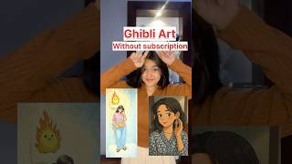 100% FREE GHIBLI IMAGE Without chatgpt 🔥#youtubeshorts #ghibli #ghibliart #ghiblistyle #viralvideo