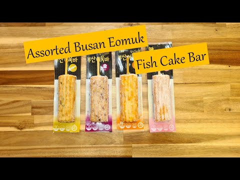 Barras de bolo de peixe Busan Eomuk | Ovas de peixe voador, polvo, queijo e sabor original