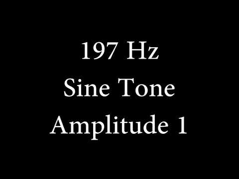 197 Hz Sine Tone Amplitude 1