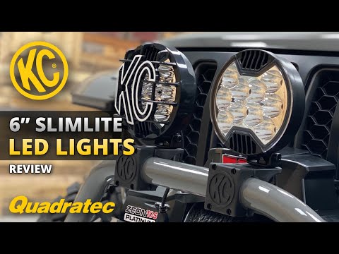 KC HiLiTES SlimLite LED 6\" Lights Review for Jeep Wrangler & Jeep Gladiator