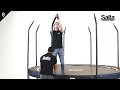 Batutas Salta Combo Premium Black Edition Ø366cm + apsauginis tinklas, Juodas