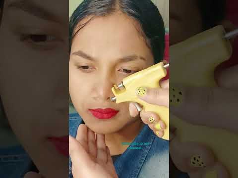 Nose piercing #gun#viralvideo #viral 💥💥✨✨