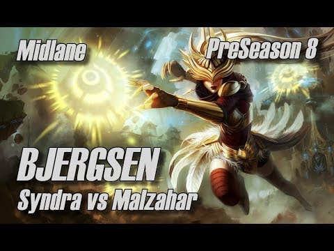 Bjergsen - Syndra vs Malzahar Midlane - PreSeason 8