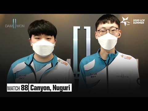 Interview with Canyon, Nuguri | kt vs DWG 08.22 | 2020 LCK Summer